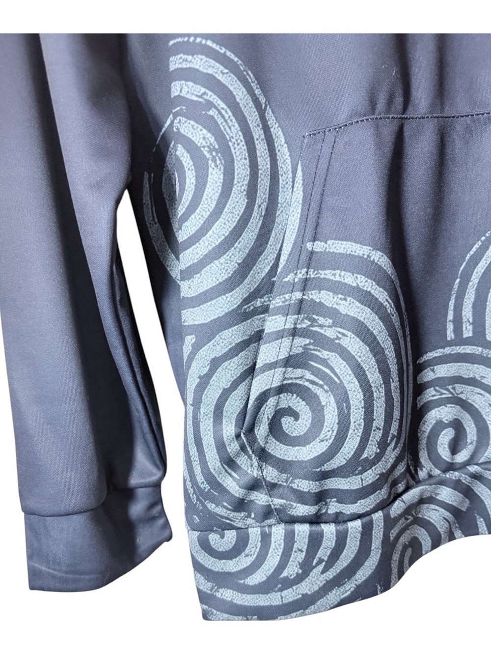 Celtic Rune Geometric Swirl Design Hooded Jacket 1X - Picture 4 of 7
